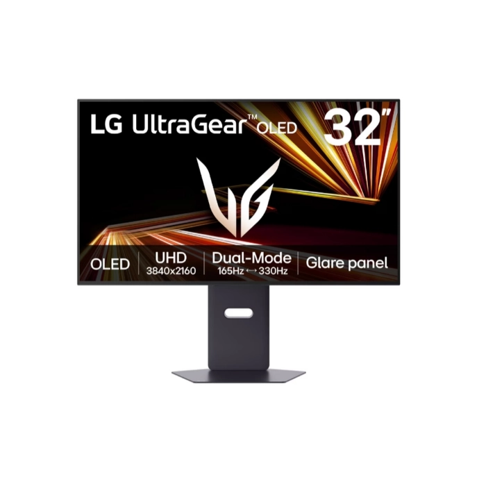 Монитор, LG 32GX850A-B, 31.5", UltraGear OLED, 0.03ms, AG, UHD 4K (3840x2160), Dual-Mode (4K 165Hz FHD 330Hz), HDR 10, DCI-P3 99%, 1500000:1, 275cd/m2, DCI-P3 98.5%, USB, AMD Free-sync, NVIDIA G-Sync, VRR, HDMI, DisplayPort, LG Switch, Height, Tilt, Pivot, Swi