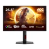 Монитор, AOC Q27G4SDR, 26.5" QD-OLED, 2560x1440@360Hz, 0.03ms GtG, 1000cd m/2, 1.5M:1, Adaptive Sync, FlickerFree, Low Blue Light, Tilt, Height Adjust, Pivot, Swivel, 2xHDMI, DP, USB hub