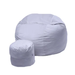Комплект, Барбарон и табуретка за крака, 700л., King Size - Snowflake, Перящ се калъф, Трансформира се в легло, Пълнеж с микс от мемори пяна и дунапрен, Гама Plush Honey