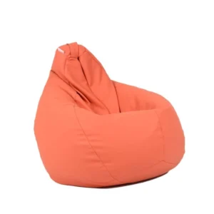 Пуф круша, 220л., Nirvana Hobbit - Orange, Еко кожа, Пълнеж от Полистиролни перли