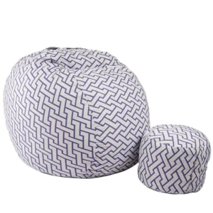 Комплект, Барбарон с табуретка за крака, 700л., King Size, Zappity Purple, Перящ се калъф, Пълнеж с микс от мемори пяна и дунапрен, Гама Premium