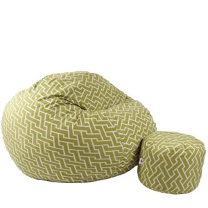 Комплект, Барбарон с табуретка за крака, 700л., King Size, Zippity Green, Перящ се калъф, Пълнеж с микс от мемори пяна и дунапрен, Гама Premium