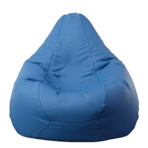 Пуф круша, 220л., Nirvana Hobbit - Blue, Еко кожа, Пълнеж от Полистиролни перли