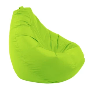 Пуф круша, 320л., Nirvana Grande - Panama Green Neon, Водоустойчив, Перящ се калъф, Пълнеж от полистиролни перли