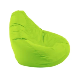 Пуф круша, 220л., Nirvana Hobbit - Panama Green Neon, водоустойчив, Перящ се калъф, Пълнеж от Полистиролни перли