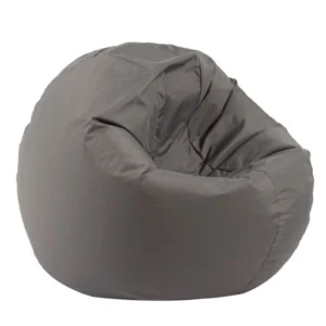 Пуф за деца, 210л., Relaxo - Teteron Grey, За открито, Перящ се калъф, Пълнеж от Полистиролни перли
